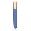 Travel Vibrator with Lube Compartment and Pump - Blue Horizon